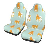 Poadnly Cute Shiba Inu Puppy,Car Seat Cover Front Seat Covers/Protectors For Car 2pcs