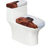 Poadnly Dog Rhodesian Ridgeback,Toilet Lid Covers Reusable Set of 2 Tank Lid Covers, Dust Splash Resistant for Bathroom Decor