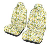Poadnly Floral Lemon Fruits,Car Seat Cover Front Seat Covers/Protectors For Car 2pcs