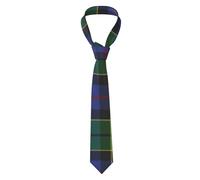 Poadnly Forsyth Tartan, Neckties Mens Ties Polyester Novelty Skinny Tie For Wedding Party
