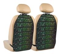 Poadnly Freshwater Crocodile Bone Skin Animal,2 Pack Car Seat Kick Mats Back Seat Protector Durable Back Seat Organiser