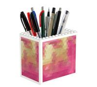 Poadnly Geometric Rhombus Modern Abstract Art, Pen Pot Pencil Holder for Office Home School, Compact Desk Organiser for Office Stationery