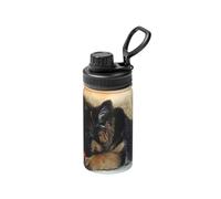 Poadnly German Shepherd,12 Oz Insulated Water Bottle Stainless Steel Coffee Mug Vacuum Tumbler Water Flask