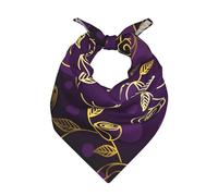 Poadnly Gold-Purple Rose,Bandana Scarf for Men and Women - Stylish & Versatile Bandanas For Neck and Head Wear