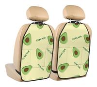 Poadnly Green Avocado,2 Pack Car Seat Kick Mats Back Seat Protector Durable Back Seat Organiser