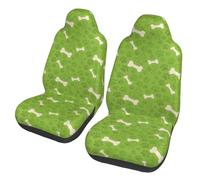 Poadnly Green Dog Paw Bones,Car Seat Cover Front Seat Covers/Protectors For Car 2pcs