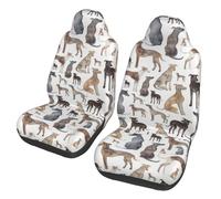 Poadnly Greyhound Whippet And Dog,Car Seat Cover Front Seat Covers/Protectors For Car 2pcs