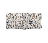 Poadnly Greyhound Whippet And Dog, Portable Eyewear Case Soft Eyeglasses Bag Anti-Scratch Spectacles Sleeve Pu Leather Sunglasses Case