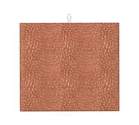 Poadnly Hammered Copper Look, Dish Drying Mats, Sink Mat Absorbent Dish Drainer Mat For Kitchen Counter 41x46 cm