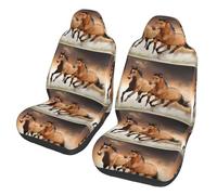 Poadnly Horse Running Animal Wild,Car Seat Cover Front Seat Covers/Protectors For Car 2pcs