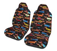 Poadnly I Love My Dog Dachshunds,Car Seat Cover Front Seat Covers/Protectors For Car 2pcs