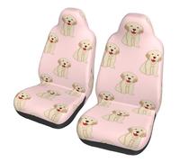 Poadnly Labrador Golden Retriever Dog,Car Seat Cover Front Seat Covers/Protectors For Car 2pcs
