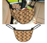 Poadnly Labrador Retrievers Dogs Cute Yellow Lab Chocolate Lab, Car Seat Organiser, Drawstring Multi-Purpose Storage Bag for Camping Shopping Travel