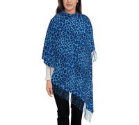 Poadnly Leopard Skin Animal Print, Large Soft Cashmere Feel Shawls Wraps Women Fringed Scarf Light Stole 197x72 cm