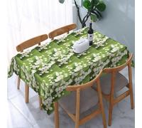 Poadnly Lily Of The Valley, Tablecloth Waterproof Dust-Proof Tabletop Wrinkle Resistant Table Cover - 137 x 183 cm
