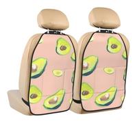 Poadnly Many Avocado Images Print,2 Pack Car Seat Kick Mats Back Seat Protector Durable Back Seat Organiser