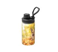 Poadnly Maple German Shepherd Dog,12 Oz Insulated Water Bottle Stainless Steel Coffee Mug Vacuum Tumbler Water Flask