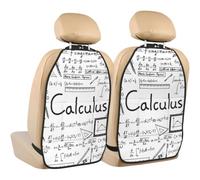 Poadnly Math Geometry G alculus,2 Pack Car Seat Kick Mats Back Seat Protector Durable Back Seat Organiser