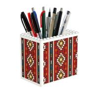 Poadnly Native Southwest American Indian Aztec Navajo, Pen Pot Pencil Holder for Office Home School, Compact Desk Organiser for Office Stationery