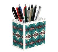 Poadnly Native Southwest American Indian Aztec Navajo, Pen Pot Pencil Holder for Office Home School, Compact Desk Organiser for Office Stationery