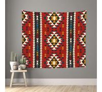 Poadnly Native Southwest American Indian Aztec Navajo, Wall Decor Tapestry Durable Wall Hanging for Living Room Bedroom 152x130 cm