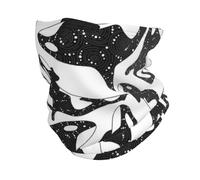 Poadnly Neck Gaiter Soft Face Cover Neck Warmer Tube Half Face Mask Scarf Balaclava,Whale Orca Killer