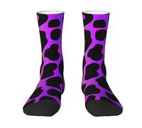Poadnly Neon Leopard Print,Sports Compression Socks for Unisex, Adult Sports Socks Stockings