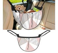 Poadnly Pink Rose Gold, Car Seat Organiser, Drawstring Multi-Purpose Storage Bag for Camping Shopping Travel