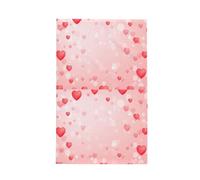Poadnly Pink With Heart Pattern,Waffle Tea Towels Kitchen Drying Dish Towels Absorbent Dish Cloth 41 x 66 cm