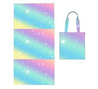 Poadnly Rainbow Pastel, 2 in 1 Packable Towel Bag, Beach Towels with Tote Bag for Travel Holiday Camping