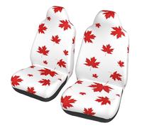 Poadnly Red Maple Leaf,Car Seat Cover Front Seat Covers/Protectors For Car 2pcs