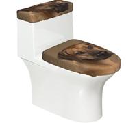 Poadnly Rhodesian Ridgeback,Toilet Lid Covers Reusable Set of 2 Tank Lid Covers, Dust Splash Resistant for Bathroom Decor