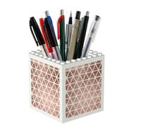 Poadnly Rose Gold Pattern Backgrounds, Pen Pot Pencil Holder for Office Home School, Compact Desk Organiser for Office Stationery
