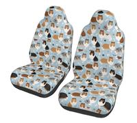 Poadnly Rough Collie Paws And Bones,Car Seat Cover Front Seat Covers/Protectors For Car 2pcs
