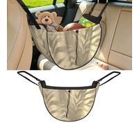 Poadnly Safari African Gold Glam Zebra Animal Skin Sepia, Car Seat Organiser, Drawstring Multi-Purpose Storage Bag for Camping Shopping Travel