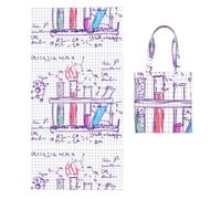 Poadnly Science Chemistry Lab, 2 in 1 Packable Towel Bag, Beach Towels with Tote Bag for Travel Holiday Camping