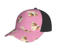 Poadnly Shih Tzu Pink Polka Dot,Baseball Cap Adjustable Classic Dad Hats Trucker Hats