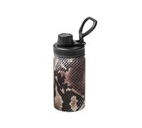 Poadnly Snake Skin Texture,12 Oz Insulated Water Bottle Stainless Steel Coffee Mug Vacuum Tumbler Water Flask