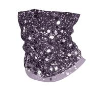Poadnly Sparkling Lavender Lady Glitter Shiny Decor Art, Bandana Neck Gaiter Soft Face Cover Neck Warmer Tube Half Face Mask