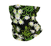 Poadnly Swiss Alpine Edelweiss Floral, Bandana Neck Gaiter Soft Face Cover Neck Warmer Tube Half Face Mask