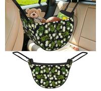 Poadnly Swiss Alpine Edelweiss Floral, Car Seat Organiser, Drawstring Multi-Purpose Storage Bag for Camping Shopping Travel