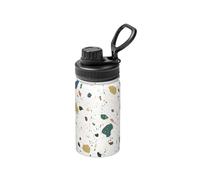 Poadnly Terrazzo Seamless Patterns Classic Italian Marble,12 Oz Insulated Water Bottle Stainless Steel Coffee Mug Vacuum Tumbler Water Flask