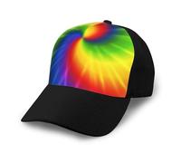 Poadnly Tie Dye Rainbow,Adjustable Baseball Cap Classic Dad Hats Trucker Hats for Unisex