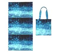Poadnly Water Falling To The Floor, 2 in 1 Packable Towel Bag, Beach Towels with Tote Bag for Travel Holiday Camping