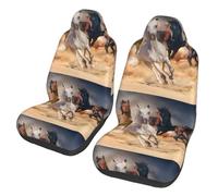 Poadnly Wild Horse Running Against Sand Storm,Car Seat Cover Front Seat Covers/Protectors For Car 2pcs