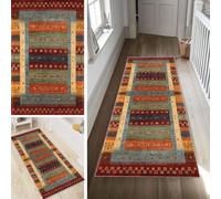Poaegle Boho Rug Runner Hallway Colourful Long Non-Slip Kitchen Runner Washable Vintage Rug Runner 50 x 140 cm Durable Runner Rug Hallway Runner Corridor Sold by the Metre