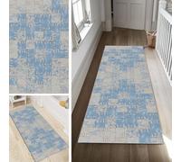 Poaegle Colourful Rug Runner Hallway Long Washable Kitchen Runner Abstract Non-Slip Rug Runner 120 x 600 cm Durable Runner Rug Hallway Runner Corridor Sold by the Metre