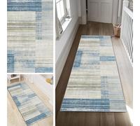 Poaegle Colourful Rug Runner Hallway Long Washable Kitchen Runner Abstract Non-Slip Rug Runner 50 x 400 cm Durable Runner Rug Hallway Runner Corridor Sold by the Metre