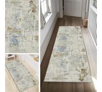 Poaegle Modern Rug Runner Hallway Long Kitchen Runner Washable Non-Slip 120 x 300 cm Durable Runner Rug Hallway Runner Corridor Sold by the Metre