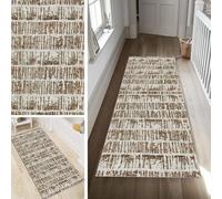Poaegle Modern Rug Runner Hallway Long Kitchen Runner Washable Non-Slip 50 x 200 cm Durable Runner Rug Hallway Runner Corridor Sold by the Metre